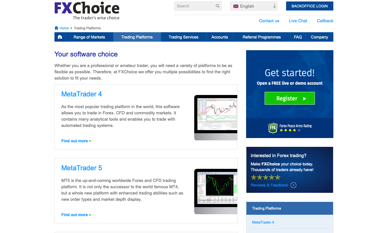 FX choice tools