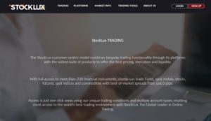 stocklux trading accounts