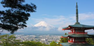 View of the Japanese nature