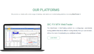 BIC Markets platforms