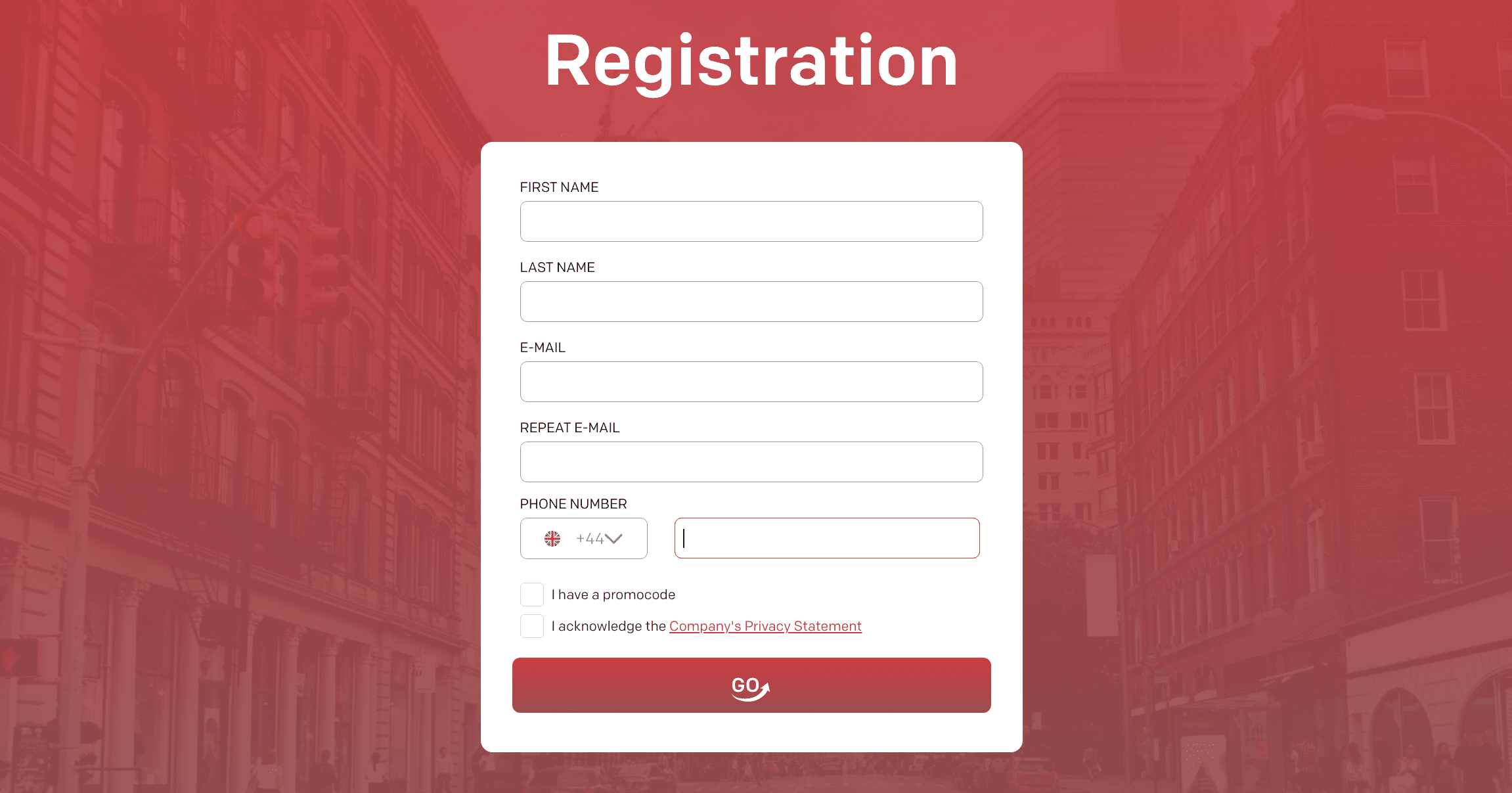 Registration on InvestaGO