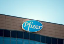 US pharmaceutical company Pfizer's first-quarter net profit fell 98 per cent to US$41 million.